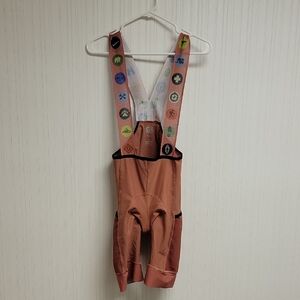 Ostroy Men's Rust Cycling Camper Bib Shorts Sz Large. Made In Italy